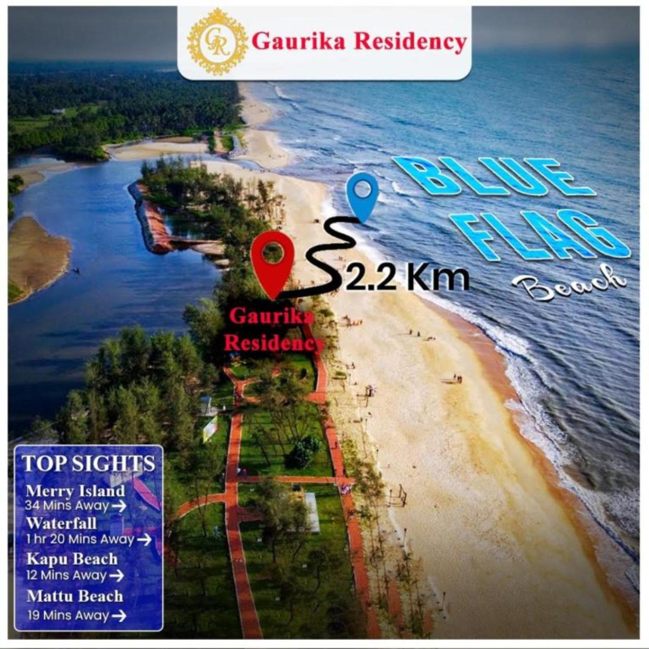 Gaurika Residency Boarding & Lodging - Padubidri Hotel Ngoại thất bức ảnh